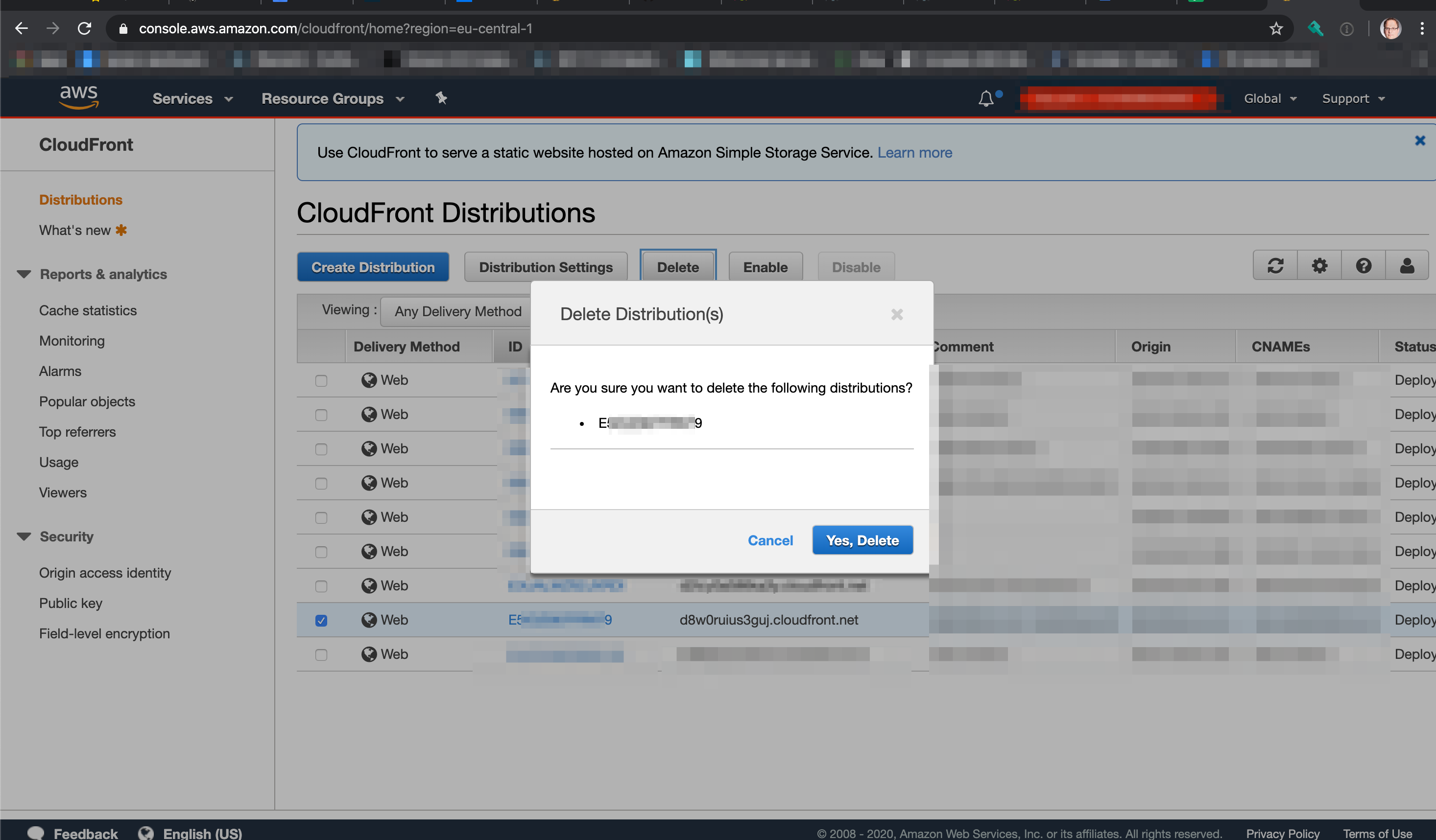 Cloudfront Distribution